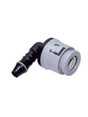 CONEXAO QUICK 5/16 X 5/16 90° COM ANEL / CINZA ACT0034