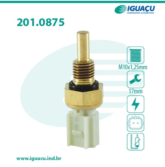 SENSOR DE TEMP DA AGUA ACCORD 2.0 16V CIVIC 1.8 16V